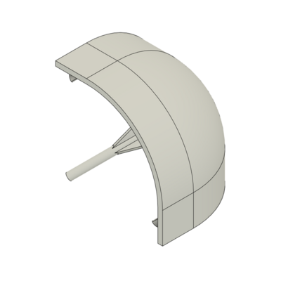 60-260-2 MODULAR SOLUTIONS PART END CAP FOR 3-WAY BODY CONNECTION, ROUND, GRAY, USED WITH 40-010-1